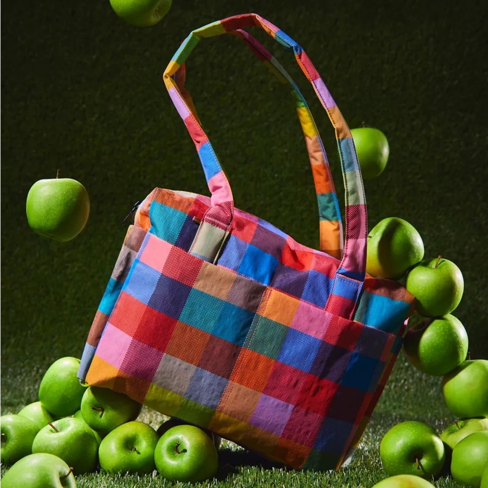 BAGGU UO Exclusive Madras Patterned - Everyday Cloud Bag